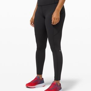Lulu Lemon Fast and Free Brushed in Black